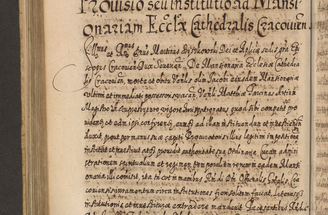 Zdjęcie nr 857 dla obiektu archiwalnego: Acta actorum, causarum spiritualium, civilium, criminalium, obligationum, cessionum, decimarum, testamentorum R. D. Martini Szyszkowski, episcopi Cracoviensis, ducis Severiensis in annis 1617 - 1619. Tomus primus.