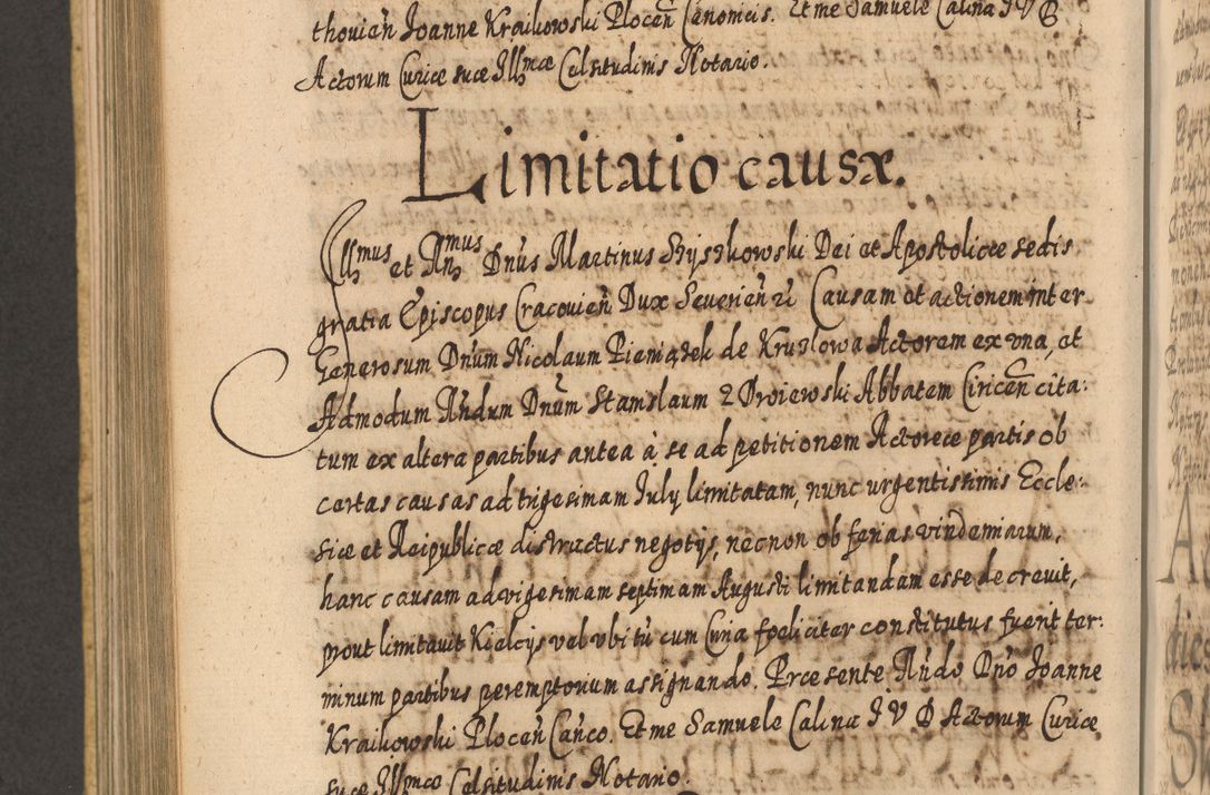 Zdjęcie nr 849 dla obiektu archiwalnego: Acta actorum, causarum spiritualium, civilium, criminalium, obligationum, cessionum, decimarum, testamentorum R. D. Martini Szyszkowski, episcopi Cracoviensis, ducis Severiensis in annis 1617 - 1619. Tomus primus.