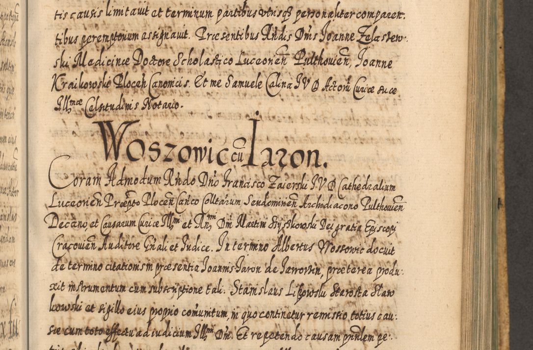 Zdjęcie nr 846 dla obiektu archiwalnego: Acta actorum, causarum spiritualium, civilium, criminalium, obligationum, cessionum, decimarum, testamentorum R. D. Martini Szyszkowski, episcopi Cracoviensis, ducis Severiensis in annis 1617 - 1619. Tomus primus.