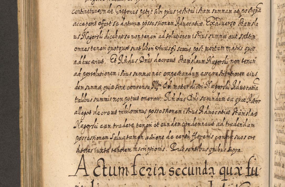 Zdjęcie nr 845 dla obiektu archiwalnego: Acta actorum, causarum spiritualium, civilium, criminalium, obligationum, cessionum, decimarum, testamentorum R. D. Martini Szyszkowski, episcopi Cracoviensis, ducis Severiensis in annis 1617 - 1619. Tomus primus.