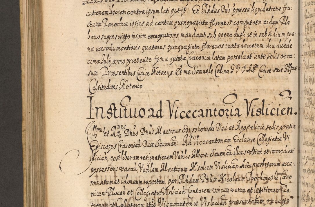 Zdjęcie nr 839 dla obiektu archiwalnego: Acta actorum, causarum spiritualium, civilium, criminalium, obligationum, cessionum, decimarum, testamentorum R. D. Martini Szyszkowski, episcopi Cracoviensis, ducis Severiensis in annis 1617 - 1619. Tomus primus.