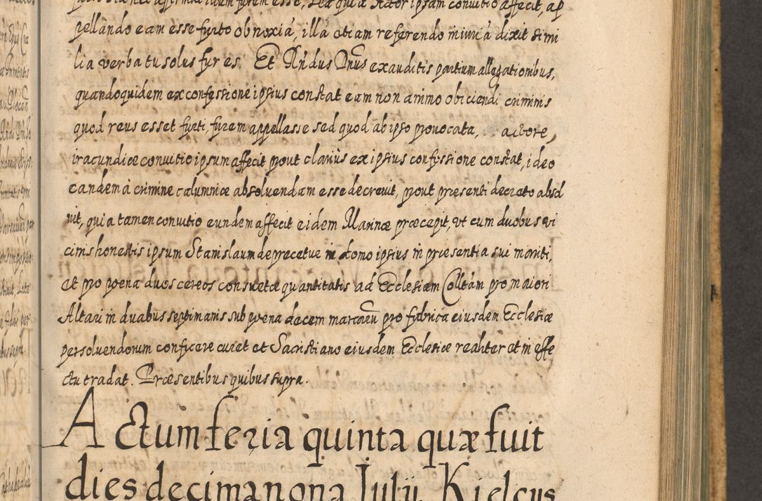 Zdjęcie nr 838 dla obiektu archiwalnego: Acta actorum, causarum spiritualium, civilium, criminalium, obligationum, cessionum, decimarum, testamentorum R. D. Martini Szyszkowski, episcopi Cracoviensis, ducis Severiensis in annis 1617 - 1619. Tomus primus.