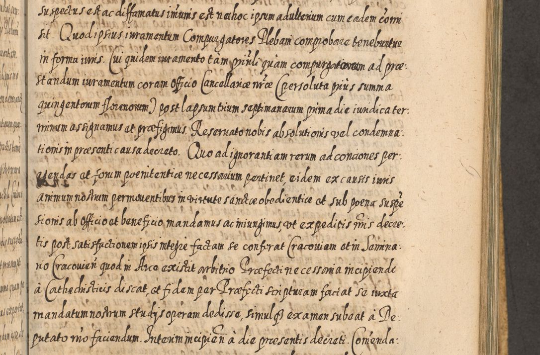 Zdjęcie nr 834 dla obiektu archiwalnego: Acta actorum, causarum spiritualium, civilium, criminalium, obligationum, cessionum, decimarum, testamentorum R. D. Martini Szyszkowski, episcopi Cracoviensis, ducis Severiensis in annis 1617 - 1619. Tomus primus.