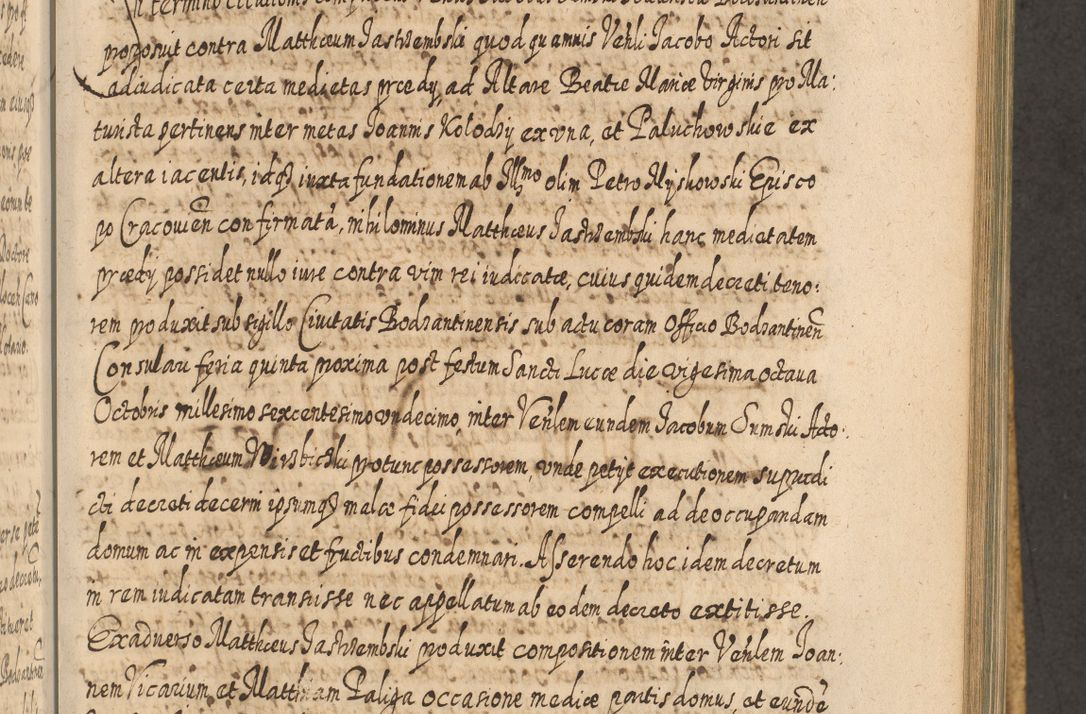 Zdjęcie nr 820 dla obiektu archiwalnego: Acta actorum, causarum spiritualium, civilium, criminalium, obligationum, cessionum, decimarum, testamentorum R. D. Martini Szyszkowski, episcopi Cracoviensis, ducis Severiensis in annis 1617 - 1619. Tomus primus.