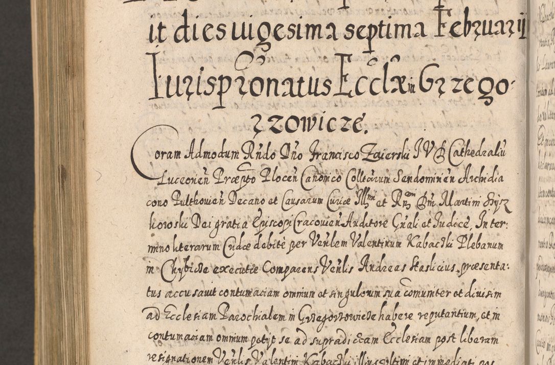 Zdjęcie nr 1208 dla obiektu archiwalnego: Acta actorum, causarum spiritualium, civilium, criminalium, obligationum, cessionum, decimarum, testamentorum R. D. Martini Szyszkowski, episcopi Cracoviensis, ducis Severiensis in annis 1617 - 1619. Tomus primus.