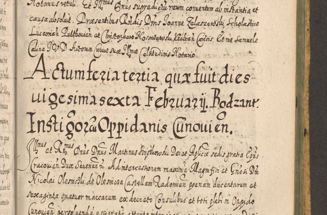 Zdjęcie nr 1205 dla obiektu archiwalnego: Acta actorum, causarum spiritualium, civilium, criminalium, obligationum, cessionum, decimarum, testamentorum R. D. Martini Szyszkowski, episcopi Cracoviensis, ducis Severiensis in annis 1617 - 1619. Tomus primus.