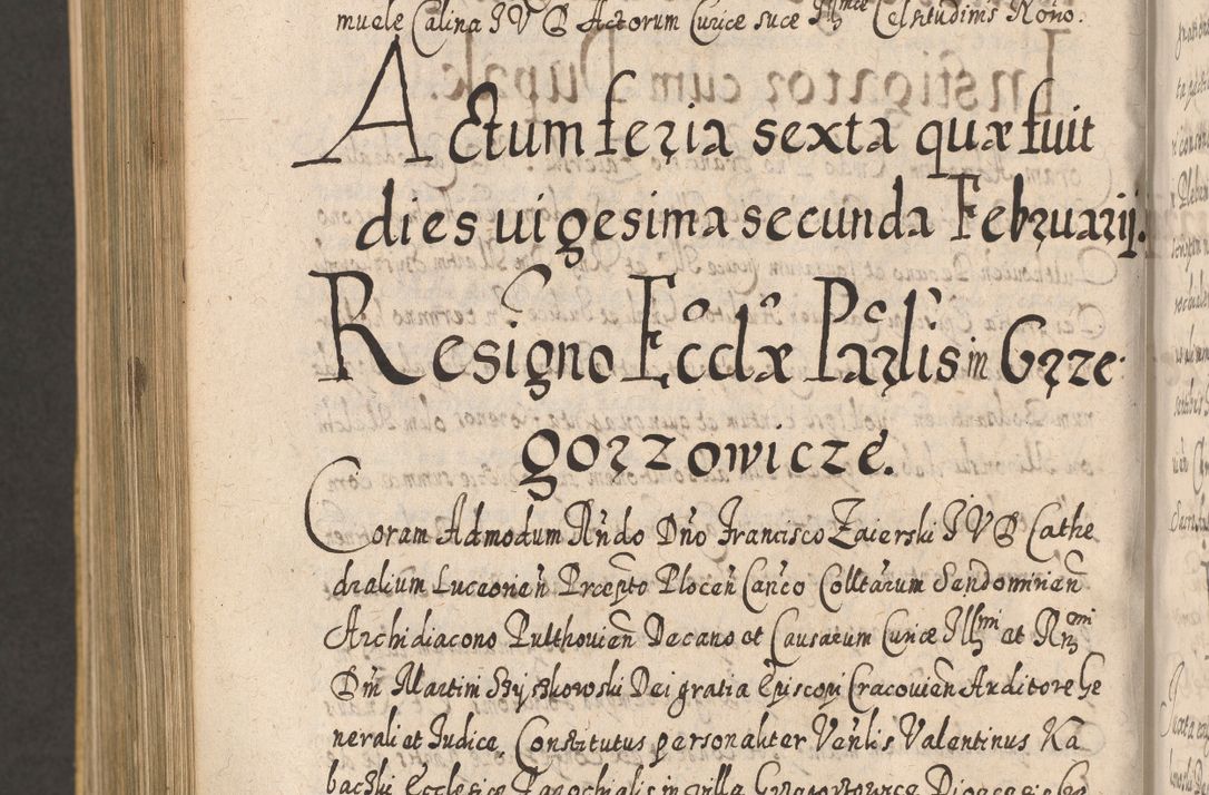 Zdjęcie nr 1202 dla obiektu archiwalnego: Acta actorum, causarum spiritualium, civilium, criminalium, obligationum, cessionum, decimarum, testamentorum R. D. Martini Szyszkowski, episcopi Cracoviensis, ducis Severiensis in annis 1617 - 1619. Tomus primus.