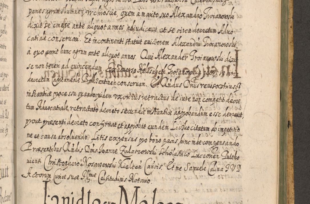 Zdjęcie nr 1191 dla obiektu archiwalnego: Acta actorum, causarum spiritualium, civilium, criminalium, obligationum, cessionum, decimarum, testamentorum R. D. Martini Szyszkowski, episcopi Cracoviensis, ducis Severiensis in annis 1617 - 1619. Tomus primus.