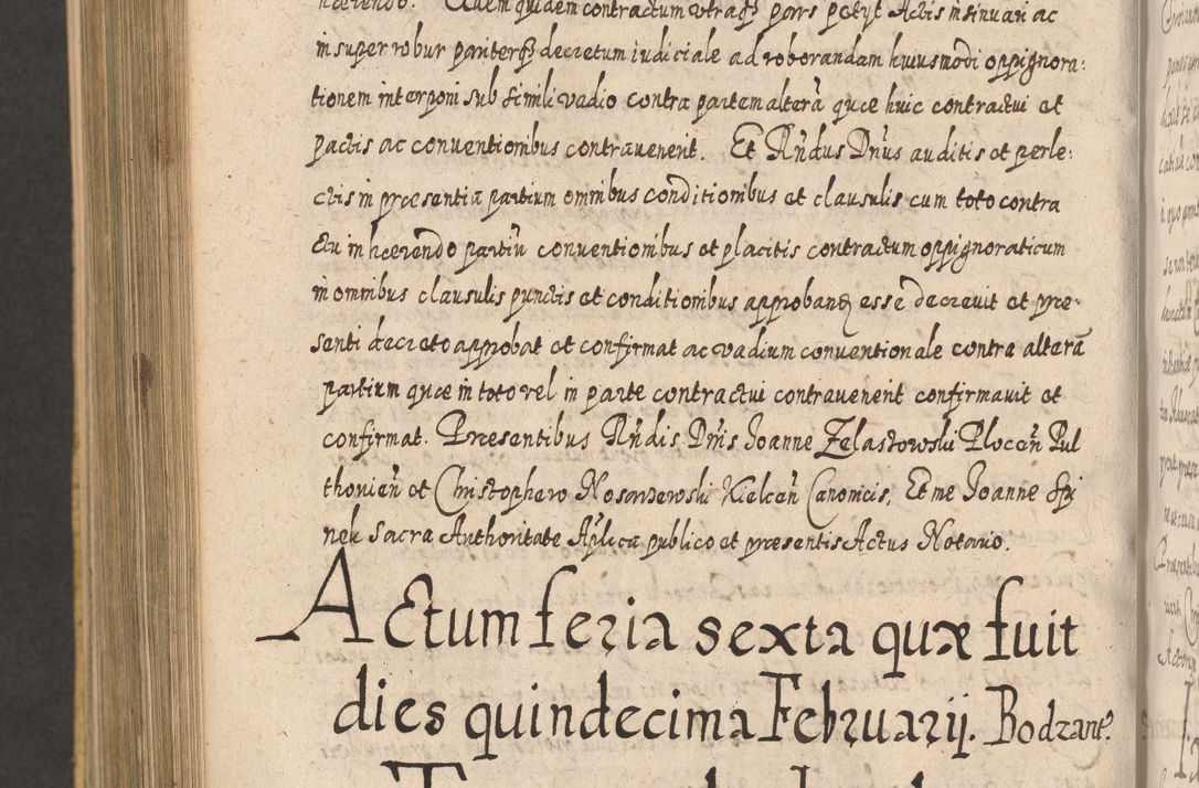 Zdjęcie nr 1190 dla obiektu archiwalnego: Acta actorum, causarum spiritualium, civilium, criminalium, obligationum, cessionum, decimarum, testamentorum R. D. Martini Szyszkowski, episcopi Cracoviensis, ducis Severiensis in annis 1617 - 1619. Tomus primus.