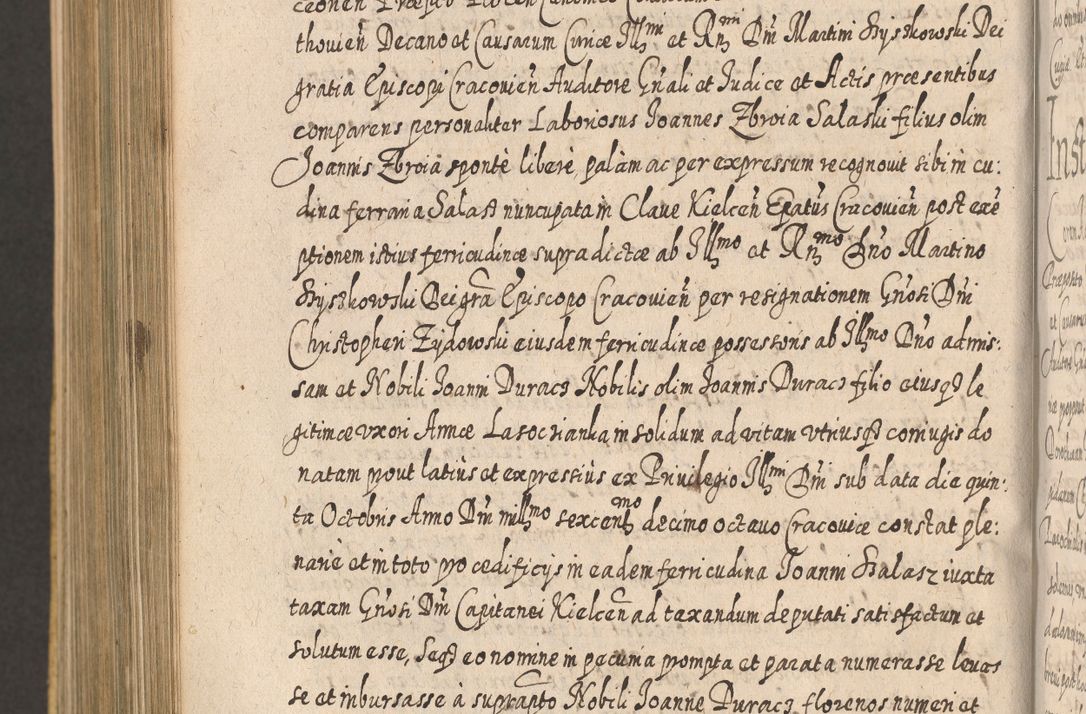 Zdjęcie nr 1148 dla obiektu archiwalnego: Acta actorum, causarum spiritualium, civilium, criminalium, obligationum, cessionum, decimarum, testamentorum R. D. Martini Szyszkowski, episcopi Cracoviensis, ducis Severiensis in annis 1617 - 1619. Tomus primus.