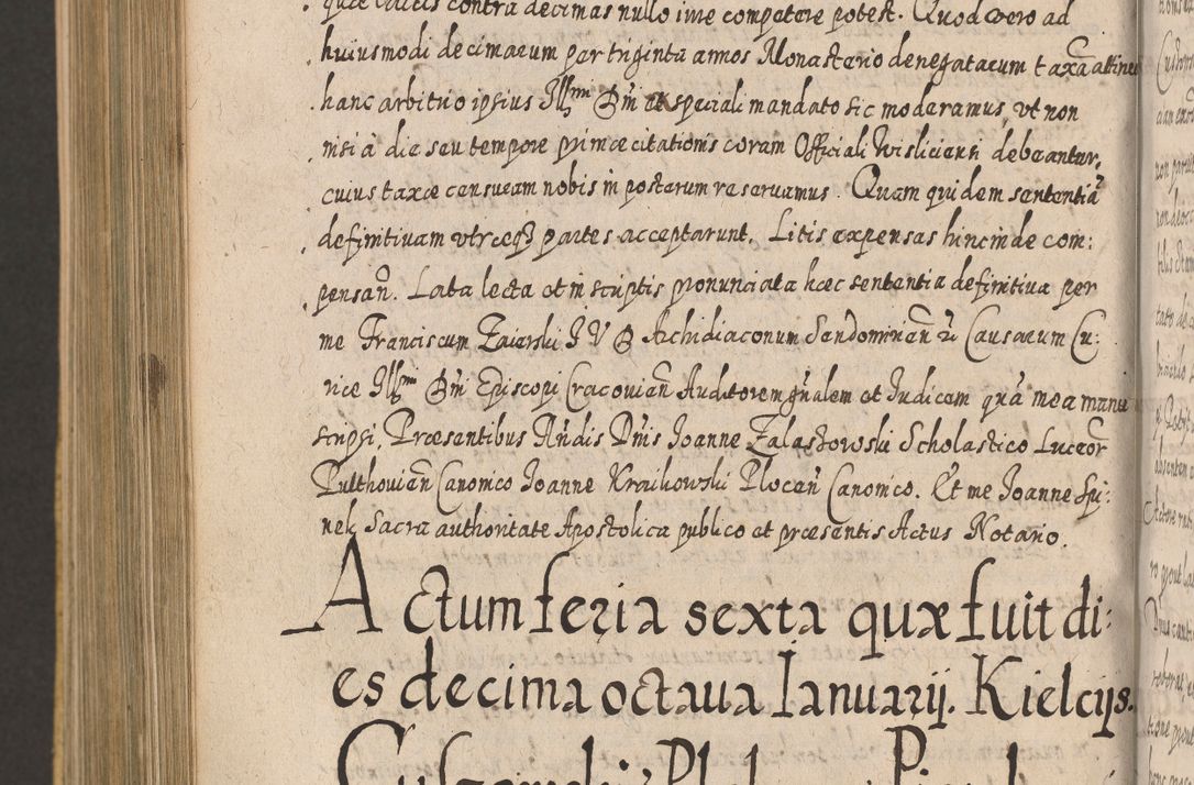 Zdjęcie nr 1146 dla obiektu archiwalnego: Acta actorum, causarum spiritualium, civilium, criminalium, obligationum, cessionum, decimarum, testamentorum R. D. Martini Szyszkowski, episcopi Cracoviensis, ducis Severiensis in annis 1617 - 1619. Tomus primus.