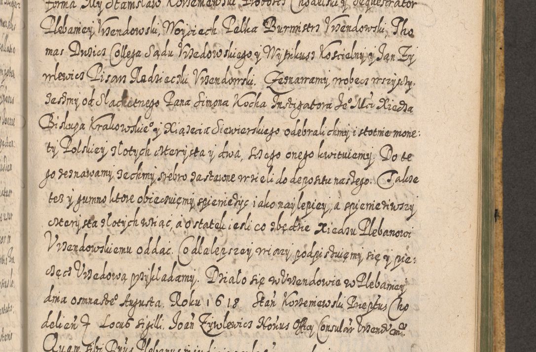 Zdjęcie nr 1131 dla obiektu archiwalnego: Acta actorum, causarum spiritualium, civilium, criminalium, obligationum, cessionum, decimarum, testamentorum R. D. Martini Szyszkowski, episcopi Cracoviensis, ducis Severiensis in annis 1617 - 1619. Tomus primus.