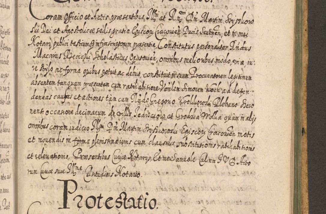 Zdjęcie nr 1129 dla obiektu archiwalnego: Acta actorum, causarum spiritualium, civilium, criminalium, obligationum, cessionum, decimarum, testamentorum R. D. Martini Szyszkowski, episcopi Cracoviensis, ducis Severiensis in annis 1617 - 1619. Tomus primus.