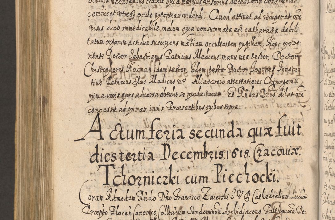 Zdjęcie nr 1120 dla obiektu archiwalnego: Acta actorum, causarum spiritualium, civilium, criminalium, obligationum, cessionum, decimarum, testamentorum R. D. Martini Szyszkowski, episcopi Cracoviensis, ducis Severiensis in annis 1617 - 1619. Tomus primus.