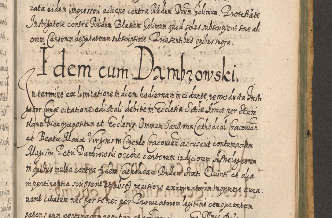 Zdjęcie nr 1117 dla obiektu archiwalnego: Acta actorum, causarum spiritualium, civilium, criminalium, obligationum, cessionum, decimarum, testamentorum R. D. Martini Szyszkowski, episcopi Cracoviensis, ducis Severiensis in annis 1617 - 1619. Tomus primus.