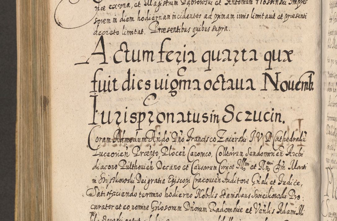 Zdjęcie nr 1110 dla obiektu archiwalnego: Acta actorum, causarum spiritualium, civilium, criminalium, obligationum, cessionum, decimarum, testamentorum R. D. Martini Szyszkowski, episcopi Cracoviensis, ducis Severiensis in annis 1617 - 1619. Tomus primus.
