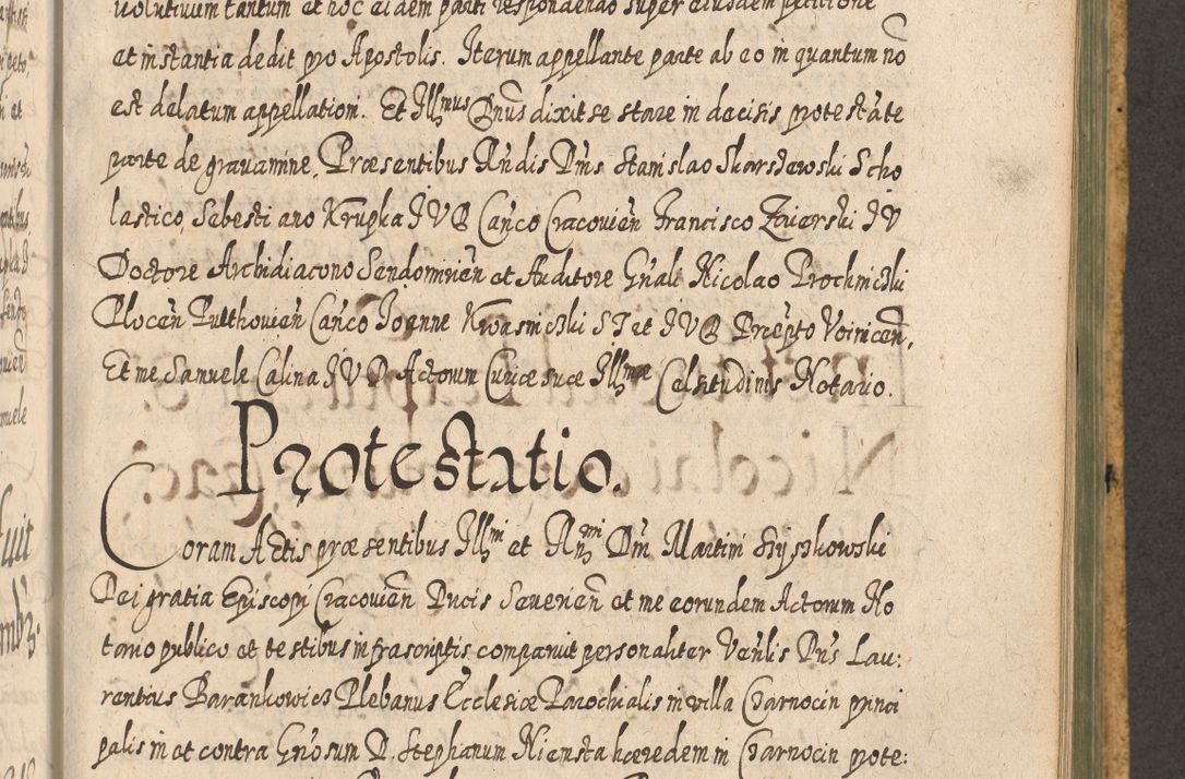 Zdjęcie nr 1105 dla obiektu archiwalnego: Acta actorum, causarum spiritualium, civilium, criminalium, obligationum, cessionum, decimarum, testamentorum R. D. Martini Szyszkowski, episcopi Cracoviensis, ducis Severiensis in annis 1617 - 1619. Tomus primus.