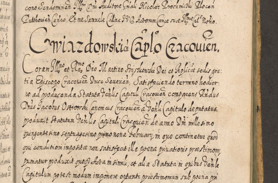 Zdjęcie nr 1091 dla obiektu archiwalnego: Acta actorum, causarum spiritualium, civilium, criminalium, obligationum, cessionum, decimarum, testamentorum R. D. Martini Szyszkowski, episcopi Cracoviensis, ducis Severiensis in annis 1617 - 1619. Tomus primus.