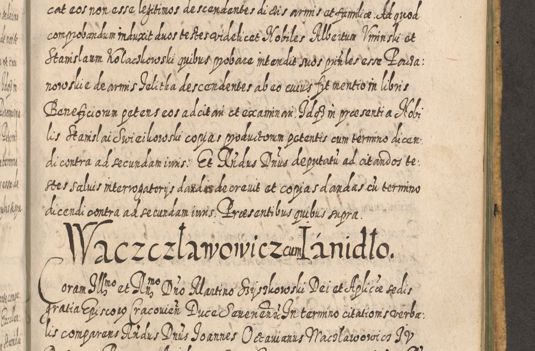 Zdjęcie nr 1089 dla obiektu archiwalnego: Acta actorum, causarum spiritualium, civilium, criminalium, obligationum, cessionum, decimarum, testamentorum R. D. Martini Szyszkowski, episcopi Cracoviensis, ducis Severiensis in annis 1617 - 1619. Tomus primus.