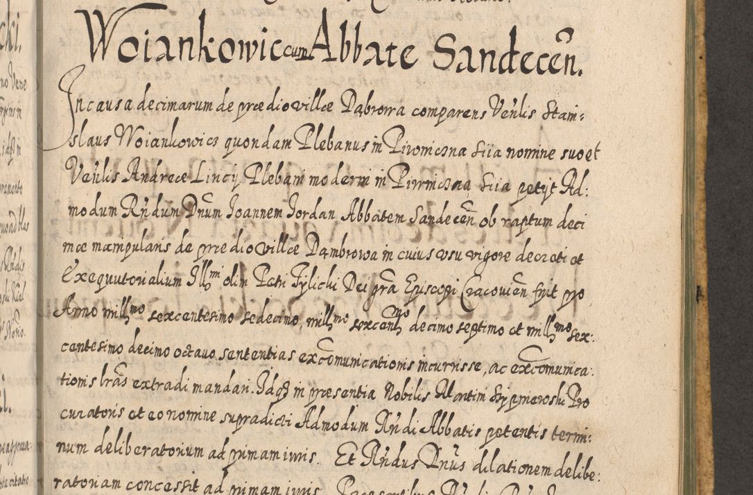 Zdjęcie nr 1085 dla obiektu archiwalnego: Acta actorum, causarum spiritualium, civilium, criminalium, obligationum, cessionum, decimarum, testamentorum R. D. Martini Szyszkowski, episcopi Cracoviensis, ducis Severiensis in annis 1617 - 1619. Tomus primus.