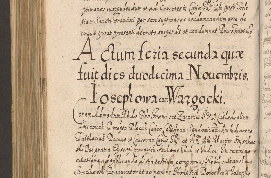 Zdjęcie nr 1080 dla obiektu archiwalnego: Acta actorum, causarum spiritualium, civilium, criminalium, obligationum, cessionum, decimarum, testamentorum R. D. Martini Szyszkowski, episcopi Cracoviensis, ducis Severiensis in annis 1617 - 1619. Tomus primus.
