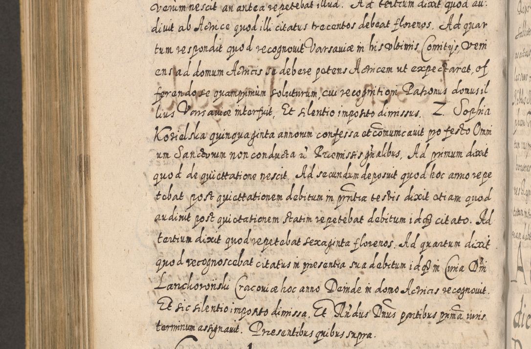 Zdjęcie nr 1074 dla obiektu archiwalnego: Acta actorum, causarum spiritualium, civilium, criminalium, obligationum, cessionum, decimarum, testamentorum R. D. Martini Szyszkowski, episcopi Cracoviensis, ducis Severiensis in annis 1617 - 1619. Tomus primus.
