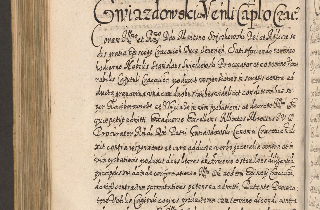 Zdjęcie nr 1050 dla obiektu archiwalnego: Acta actorum, causarum spiritualium, civilium, criminalium, obligationum, cessionum, decimarum, testamentorum R. D. Martini Szyszkowski, episcopi Cracoviensis, ducis Severiensis in annis 1617 - 1619. Tomus primus.