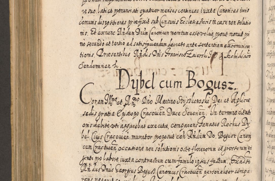 Zdjęcie nr 1048 dla obiektu archiwalnego: Acta actorum, causarum spiritualium, civilium, criminalium, obligationum, cessionum, decimarum, testamentorum R. D. Martini Szyszkowski, episcopi Cracoviensis, ducis Severiensis in annis 1617 - 1619. Tomus primus.