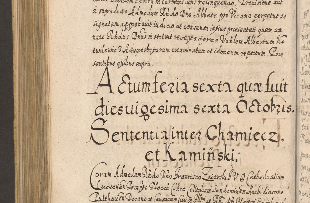 Zdjęcie nr 1042 dla obiektu archiwalnego: Acta actorum, causarum spiritualium, civilium, criminalium, obligationum, cessionum, decimarum, testamentorum R. D. Martini Szyszkowski, episcopi Cracoviensis, ducis Severiensis in annis 1617 - 1619. Tomus primus.