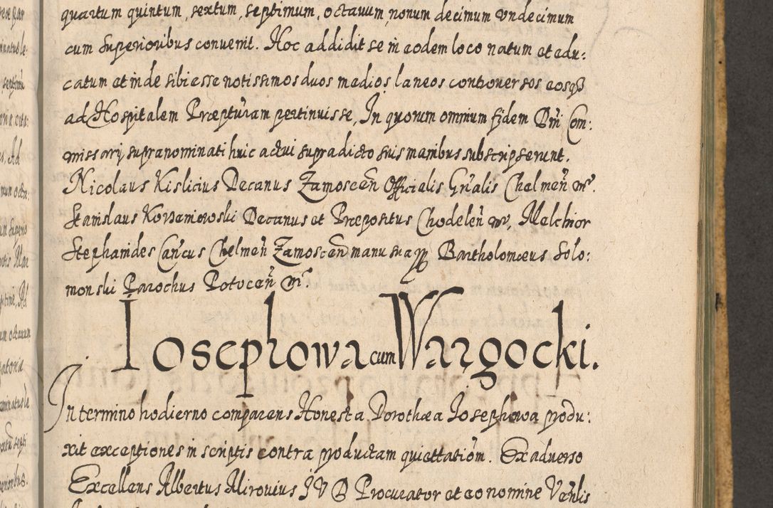 Zdjęcie nr 1039 dla obiektu archiwalnego: Acta actorum, causarum spiritualium, civilium, criminalium, obligationum, cessionum, decimarum, testamentorum R. D. Martini Szyszkowski, episcopi Cracoviensis, ducis Severiensis in annis 1617 - 1619. Tomus primus.