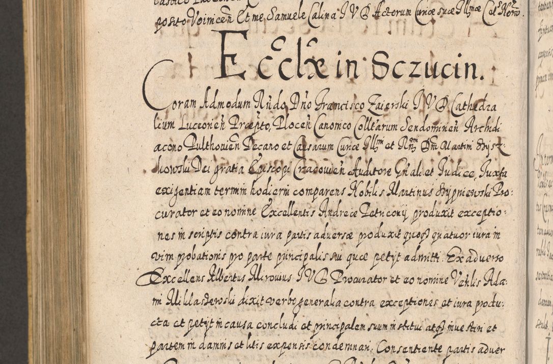 Zdjęcie nr 1022 dla obiektu archiwalnego: Acta actorum, causarum spiritualium, civilium, criminalium, obligationum, cessionum, decimarum, testamentorum R. D. Martini Szyszkowski, episcopi Cracoviensis, ducis Severiensis in annis 1617 - 1619. Tomus primus.