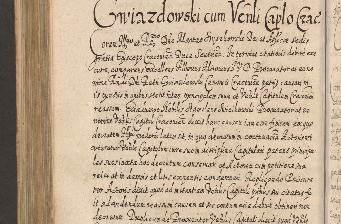 Zdjęcie nr 1016 dla obiektu archiwalnego: Acta actorum, causarum spiritualium, civilium, criminalium, obligationum, cessionum, decimarum, testamentorum R. D. Martini Szyszkowski, episcopi Cracoviensis, ducis Severiensis in annis 1617 - 1619. Tomus primus.