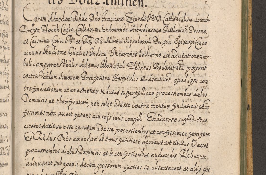 Zdjęcie nr 1213 dla obiektu archiwalnego: Acta actorum, causarum spiritualium, civilium, criminalium, obligationum, cessionum, decimarum, testamentorum R. D. Martini Szyszkowski, episcopi Cracoviensis, ducis Severiensis in annis 1617 - 1619. Tomus primus.