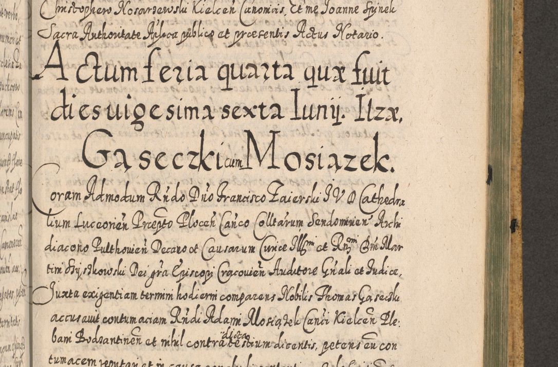 Zdjęcie nr 1399 dla obiektu archiwalnego: Acta actorum, causarum spiritualium, civilium, criminalium, obligationum, cessionum, decimarum, testamentorum R. D. Martini Szyszkowski, episcopi Cracoviensis, ducis Severiensis in annis 1617 - 1619. Tomus primus.