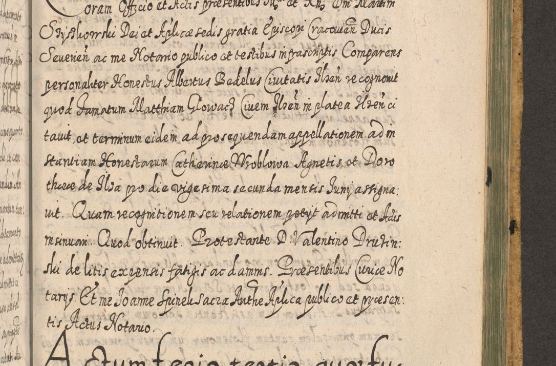 Zdjęcie nr 1397 dla obiektu archiwalnego: Acta actorum, causarum spiritualium, civilium, criminalium, obligationum, cessionum, decimarum, testamentorum R. D. Martini Szyszkowski, episcopi Cracoviensis, ducis Severiensis in annis 1617 - 1619. Tomus primus.