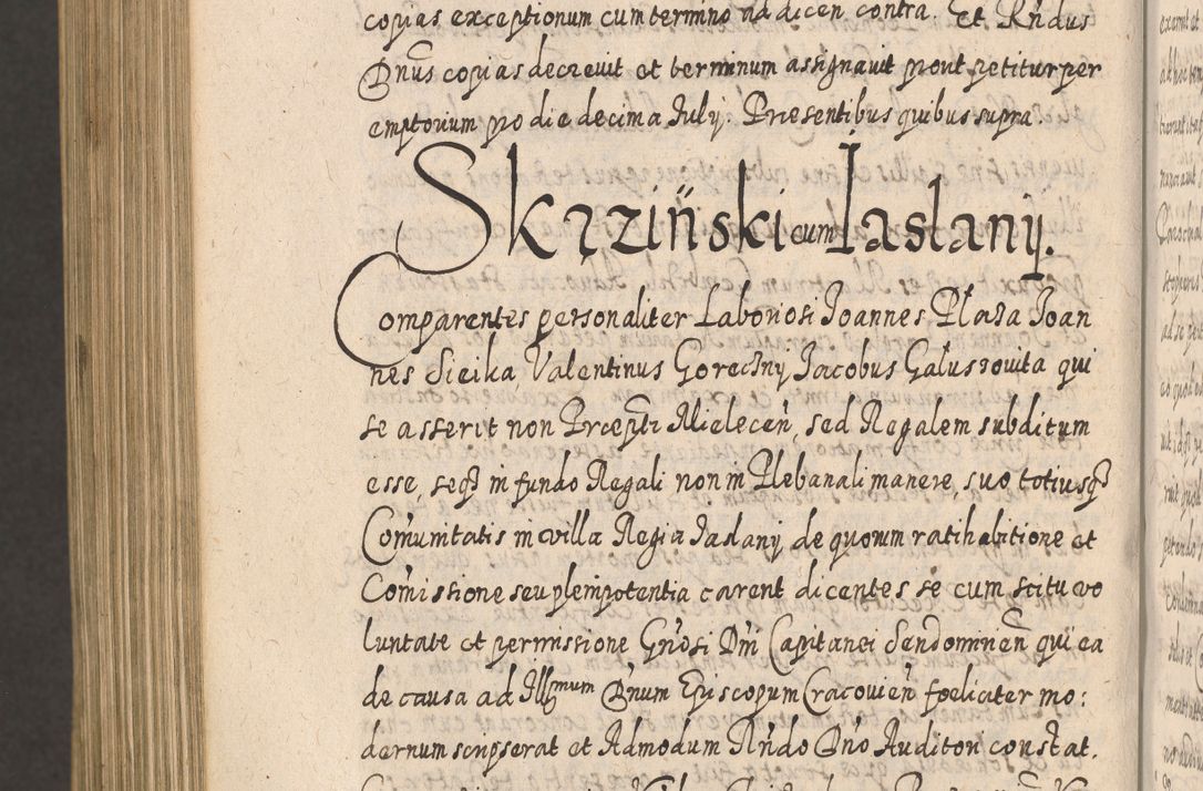 Zdjęcie nr 1392 dla obiektu archiwalnego: Acta actorum, causarum spiritualium, civilium, criminalium, obligationum, cessionum, decimarum, testamentorum R. D. Martini Szyszkowski, episcopi Cracoviensis, ducis Severiensis in annis 1617 - 1619. Tomus primus.