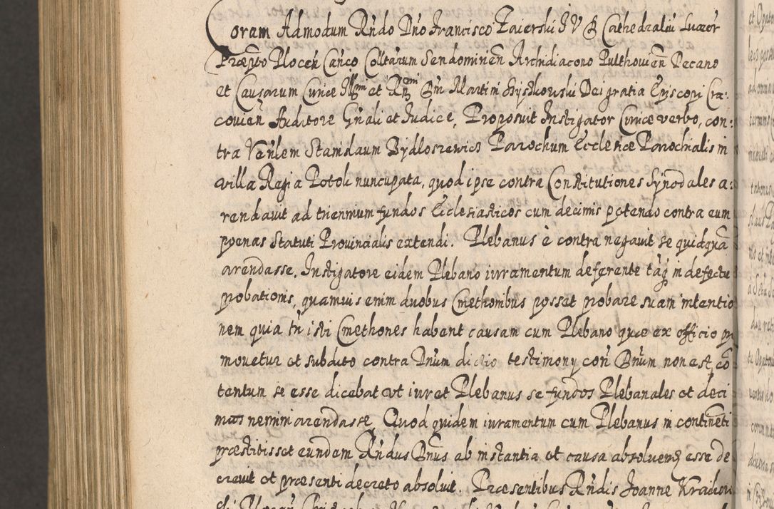 Zdjęcie nr 1376 dla obiektu archiwalnego: Acta actorum, causarum spiritualium, civilium, criminalium, obligationum, cessionum, decimarum, testamentorum R. D. Martini Szyszkowski, episcopi Cracoviensis, ducis Severiensis in annis 1617 - 1619. Tomus primus.