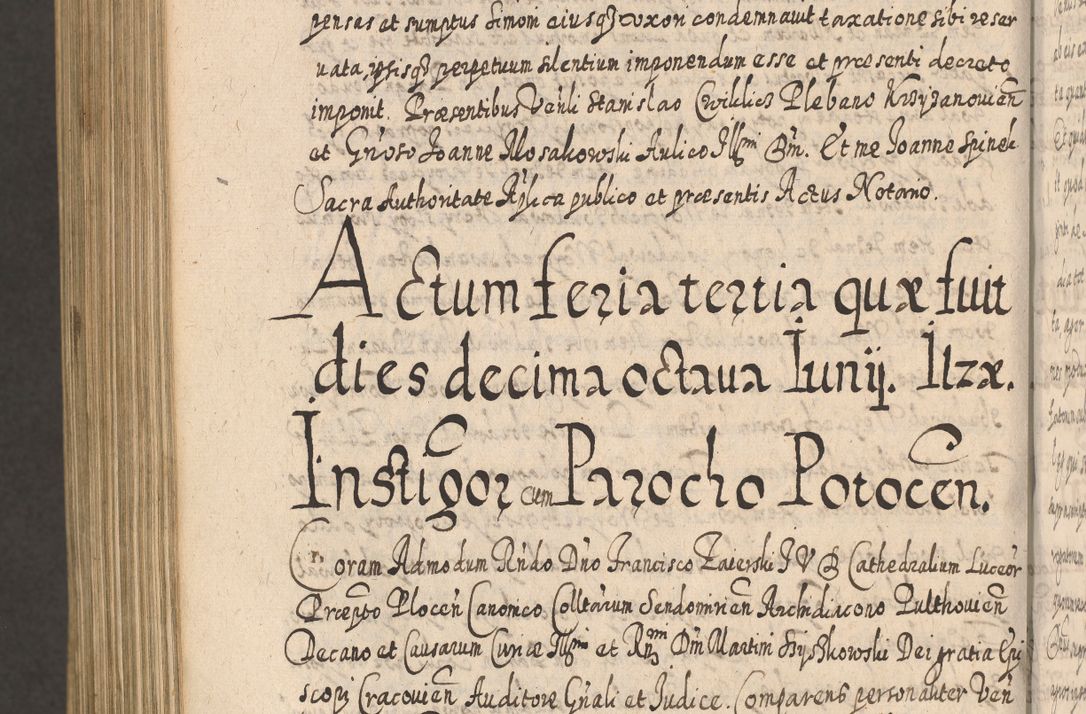 Zdjęcie nr 1374 dla obiektu archiwalnego: Acta actorum, causarum spiritualium, civilium, criminalium, obligationum, cessionum, decimarum, testamentorum R. D. Martini Szyszkowski, episcopi Cracoviensis, ducis Severiensis in annis 1617 - 1619. Tomus primus.