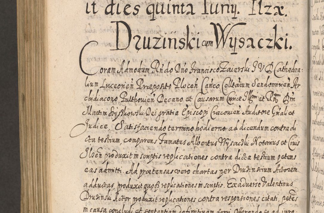 Zdjęcie nr 1338 dla obiektu archiwalnego: Acta actorum, causarum spiritualium, civilium, criminalium, obligationum, cessionum, decimarum, testamentorum R. D. Martini Szyszkowski, episcopi Cracoviensis, ducis Severiensis in annis 1617 - 1619. Tomus primus.