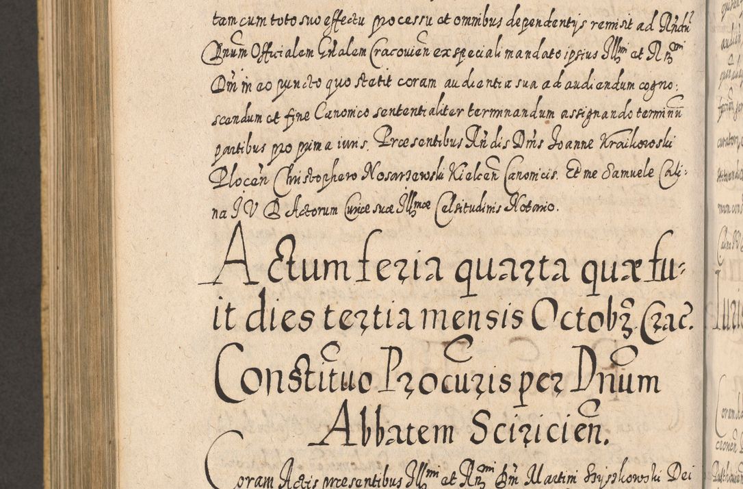 Zdjęcie nr 1318 dla obiektu archiwalnego: Acta actorum, causarum spiritualium, civilium, criminalium, obligationum, cessionum, decimarum, testamentorum R. D. Martini Szyszkowski, episcopi Cracoviensis, ducis Severiensis in annis 1617 - 1619. Tomus primus.