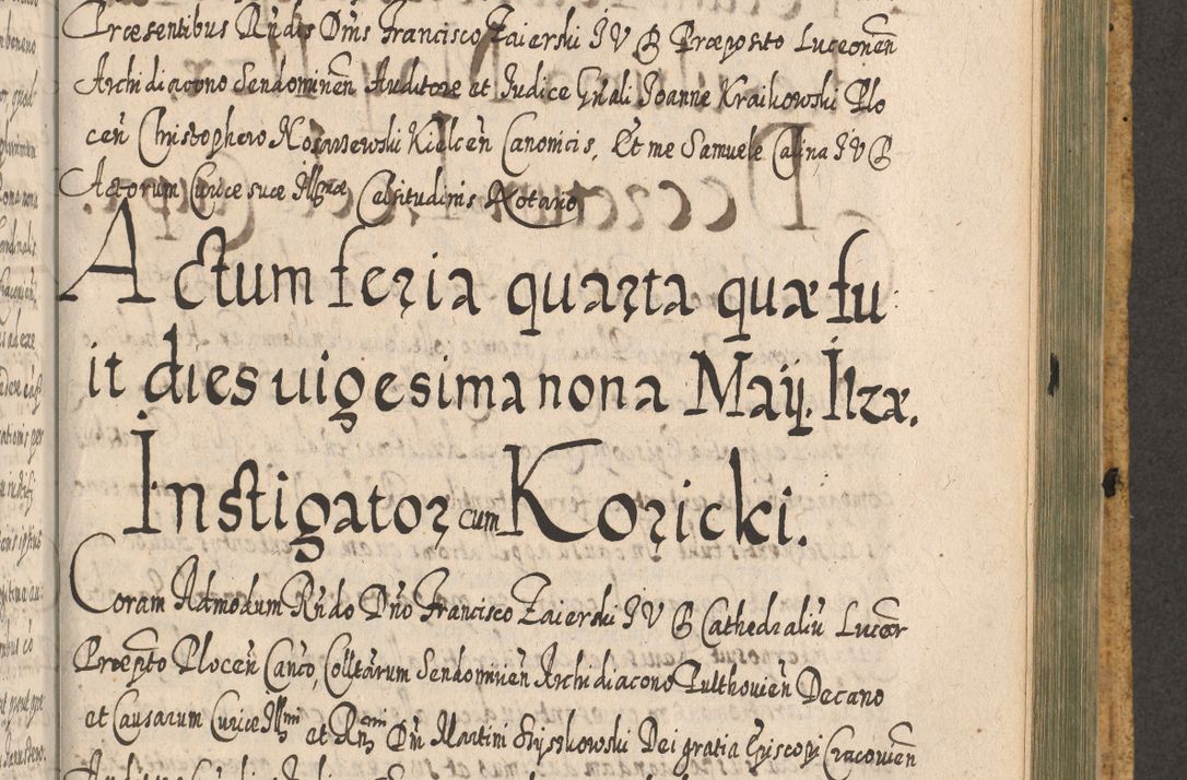 Zdjęcie nr 1317 dla obiektu archiwalnego: Acta actorum, causarum spiritualium, civilium, criminalium, obligationum, cessionum, decimarum, testamentorum R. D. Martini Szyszkowski, episcopi Cracoviensis, ducis Severiensis in annis 1617 - 1619. Tomus primus.