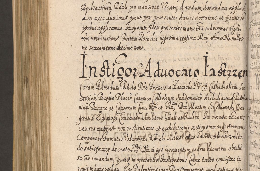 Zdjęcie nr 1310 dla obiektu archiwalnego: Acta actorum, causarum spiritualium, civilium, criminalium, obligationum, cessionum, decimarum, testamentorum R. D. Martini Szyszkowski, episcopi Cracoviensis, ducis Severiensis in annis 1617 - 1619. Tomus primus.