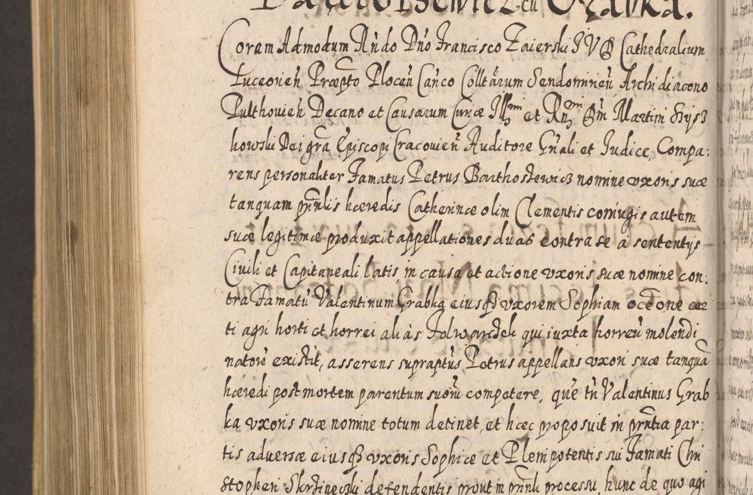 Zdjęcie nr 1298 dla obiektu archiwalnego: Acta actorum, causarum spiritualium, civilium, criminalium, obligationum, cessionum, decimarum, testamentorum R. D. Martini Szyszkowski, episcopi Cracoviensis, ducis Severiensis in annis 1617 - 1619. Tomus primus.
