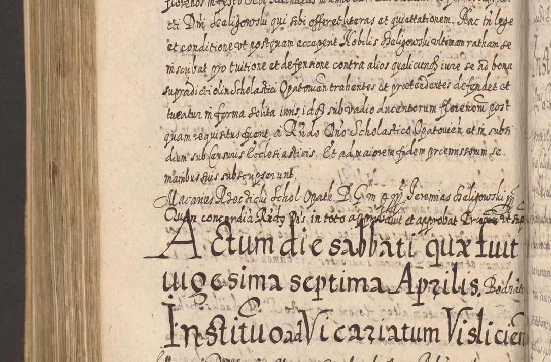 Zdjęcie nr 1294 dla obiektu archiwalnego: Acta actorum, causarum spiritualium, civilium, criminalium, obligationum, cessionum, decimarum, testamentorum R. D. Martini Szyszkowski, episcopi Cracoviensis, ducis Severiensis in annis 1617 - 1619. Tomus primus.