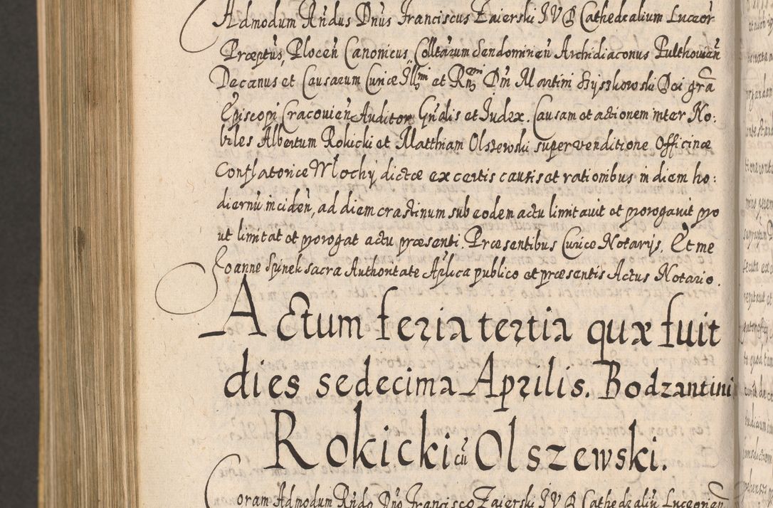 Zdjęcie nr 1268 dla obiektu archiwalnego: Acta actorum, causarum spiritualium, civilium, criminalium, obligationum, cessionum, decimarum, testamentorum R. D. Martini Szyszkowski, episcopi Cracoviensis, ducis Severiensis in annis 1617 - 1619. Tomus primus.