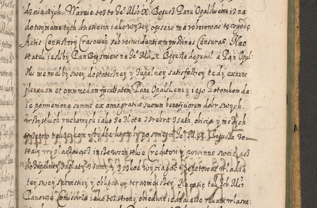 Zdjęcie nr 1267 dla obiektu archiwalnego: Acta actorum, causarum spiritualium, civilium, criminalium, obligationum, cessionum, decimarum, testamentorum R. D. Martini Szyszkowski, episcopi Cracoviensis, ducis Severiensis in annis 1617 - 1619. Tomus primus.
