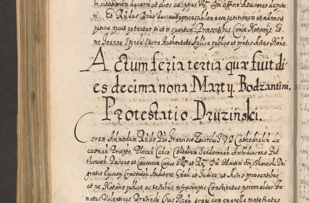 Zdjęcie nr 1224 dla obiektu archiwalnego: Acta actorum, causarum spiritualium, civilium, criminalium, obligationum, cessionum, decimarum, testamentorum R. D. Martini Szyszkowski, episcopi Cracoviensis, ducis Severiensis in annis 1617 - 1619. Tomus primus.