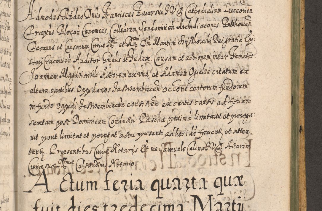 Zdjęcie nr 1219 dla obiektu archiwalnego: Acta actorum, causarum spiritualium, civilium, criminalium, obligationum, cessionum, decimarum, testamentorum R. D. Martini Szyszkowski, episcopi Cracoviensis, ducis Severiensis in annis 1617 - 1619. Tomus primus.