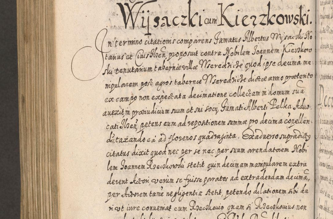 Zdjęcie nr 1407 dla obiektu archiwalnego: Acta actorum, causarum spiritualium, civilium, criminalium, obligationum, cessionum, decimarum, testamentorum R. D. Martini Szyszkowski, episcopi Cracoviensis, ducis Severiensis in annis 1617 - 1619. Tomus primus.