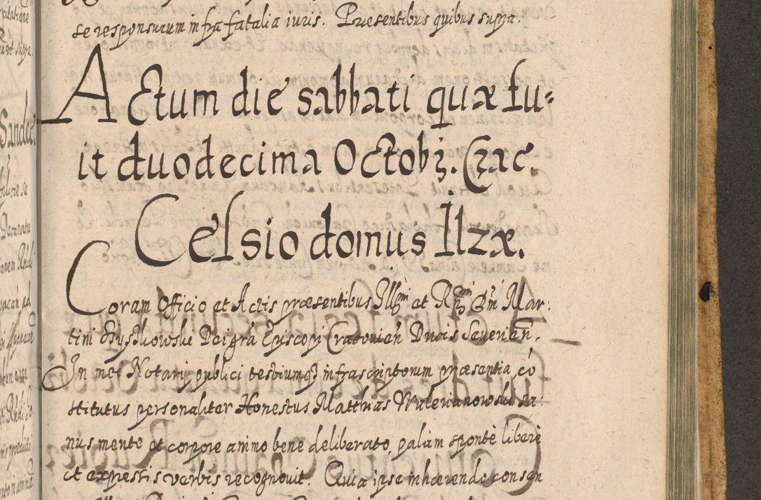 Zdjęcie nr 1574 dla obiektu archiwalnego: Acta actorum, causarum spiritualium, civilium, criminalium, obligationum, cessionum, decimarum, testamentorum R. D. Martini Szyszkowski, episcopi Cracoviensis, ducis Severiensis in annis 1617 - 1619. Tomus primus.